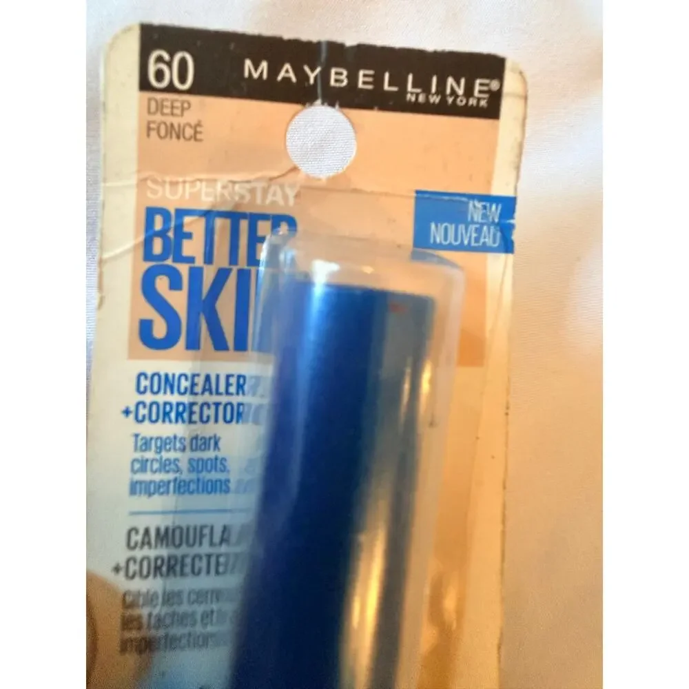 Maybelline SuperStay Better Skin Concealer Corrector 60 Deep 0.25 fl oz Sealed